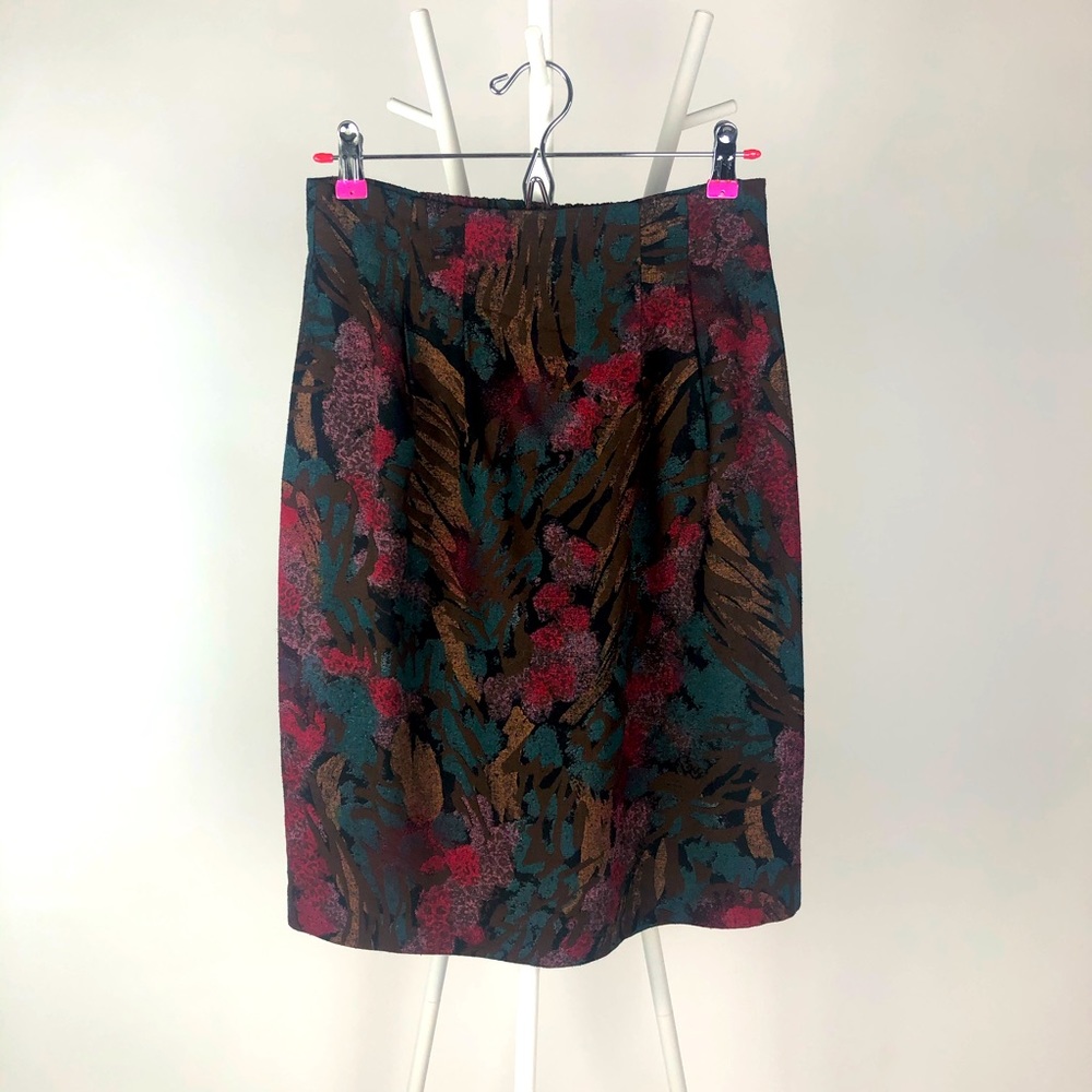 Georgiou vintage 100 silk pencil skirt floral